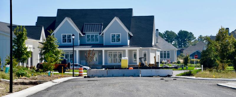 A new street providing interconnectivity between the Showfield subdivision (in photo) with Freeman Highway and Monroe Avenue Extended is under construction. Interconnectivity has become a hot-button issue in the county.